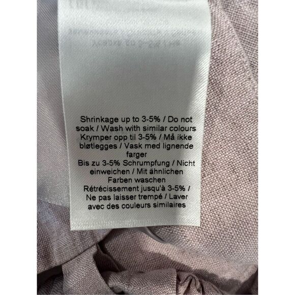 Ganni Women's Light Lilac Hemp Lined Tube Strapless Cropped Top Size 40 NWOT - Picture 12 of 14